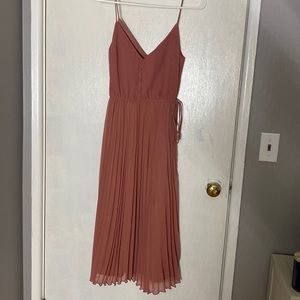 ASOS Petite pleated midi dress